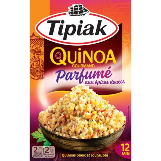 TIPIAK - QUINOA GOURMAND PARFUME AUX EPICES DOUCES Paquet de 240g