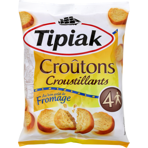 TIPIAK - CROUTONS AU FROMAGE Paquet de 90g