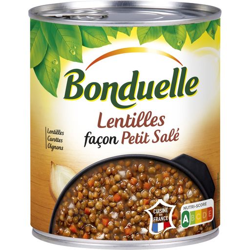 BONDUELLE - LENTILLES FACON PETIT SALE Boite de 800g