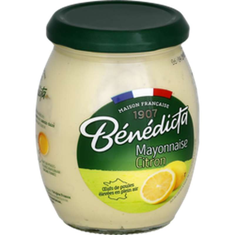 BENEDICTA - MAYONNAISE CITRON Pot de 255g