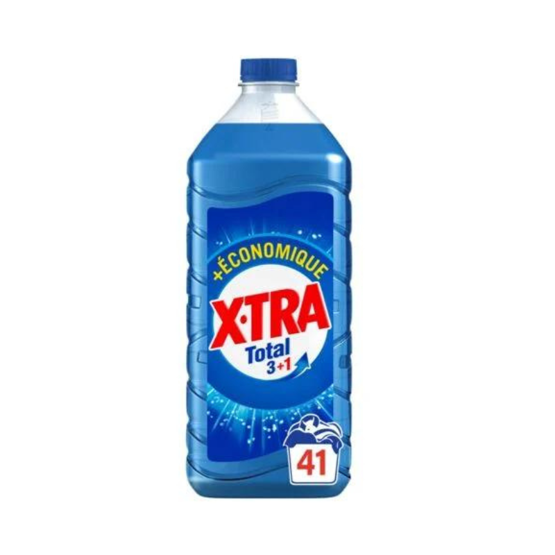 X-TRA - LESSIVE LIQUIDE TOTAL 3 EN 1 Bidon de 1845 ml