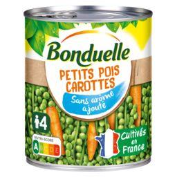 BONDUELLE - PETITS POIS ET CAROTTES Boite de 530g net égoutté