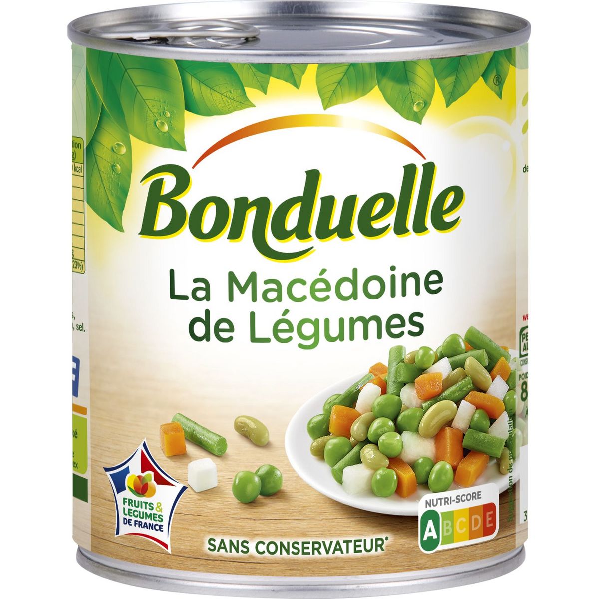 BONDUELLE - MACEDOINE DE LEGUMES Boite de 530g net égoutté