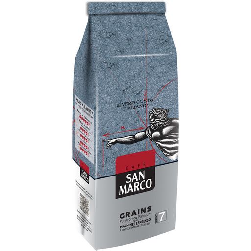 SAN MARCO - CAFE EN GRAINS PUR ARABICA PREMIUM Paquet de 500g