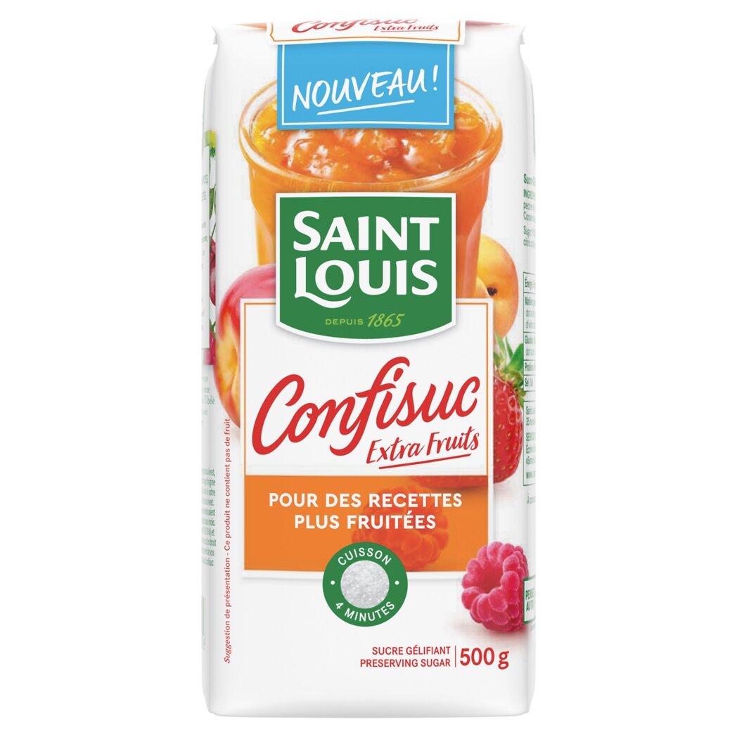 SAINT LOUIS - SUCRE GELIFIANT EXTRA FRUITS CONFISUC Paquet de 500g