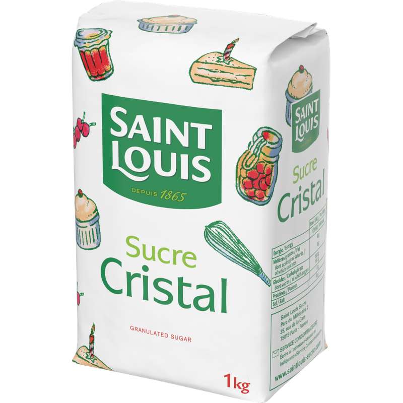 SAINT LOUIS - SUCRE CRISTAL Paquet de 1kg