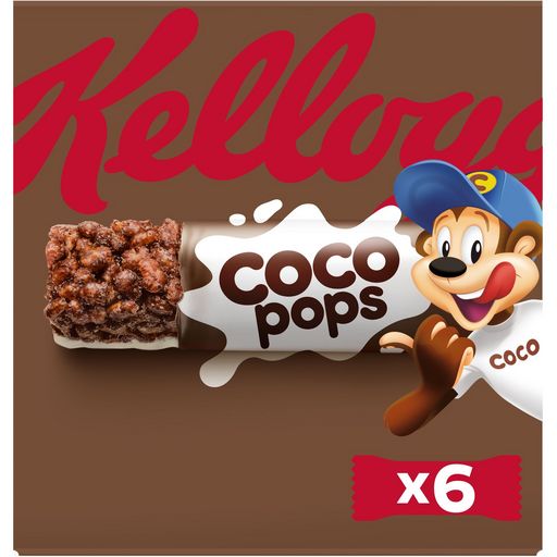 KELLOGG\'S - BARRES DE CEREALES COCO POPS 6 X 20g