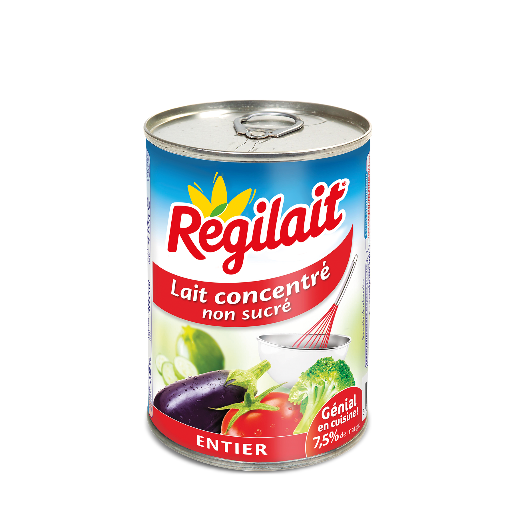 RÉGILAIT - LAIT CONCENTRE ENTIER NON SUCRE Boite de 410g