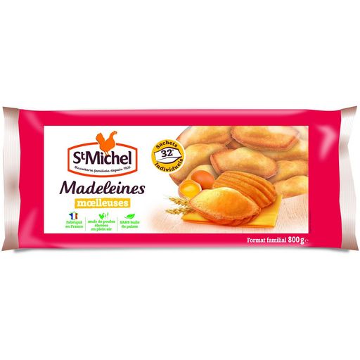 ST MICHEL - MADELEINE MOELLEUSE NATURE INDIVIDUELLE Paquet de 800g