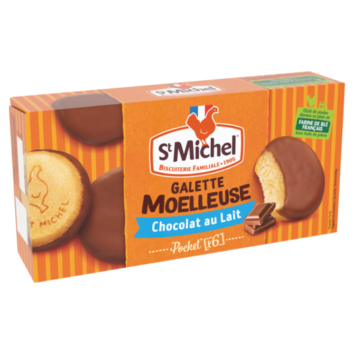 ST MICHEL - GALETTE MOELLEUSE AU CHOCOLAT AU LAIT Paquet de 180g