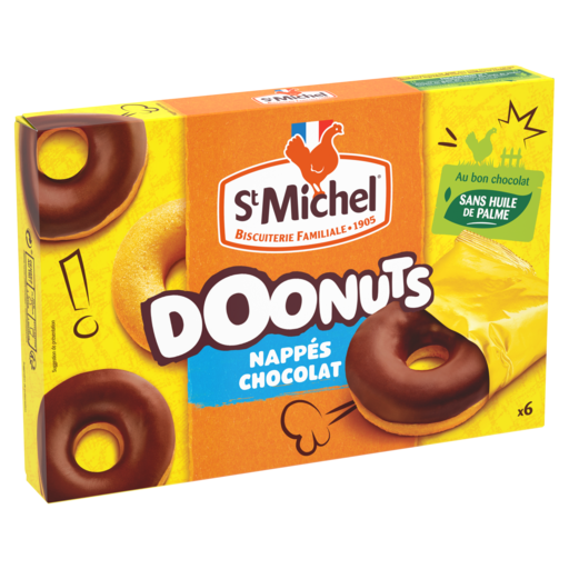 ST MICHEL - GÂTEAUX NAPPES AU CHOCOLAT DOONUTS Paquet de 180g