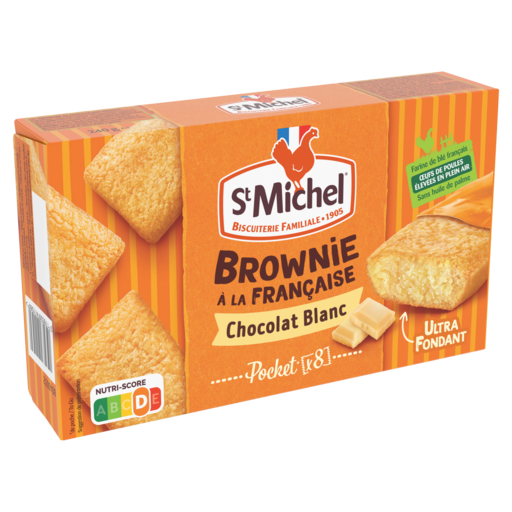 ST MICHEL - MINI BROWNIES AU CHOCOLAT BLANC Paquet de 240g