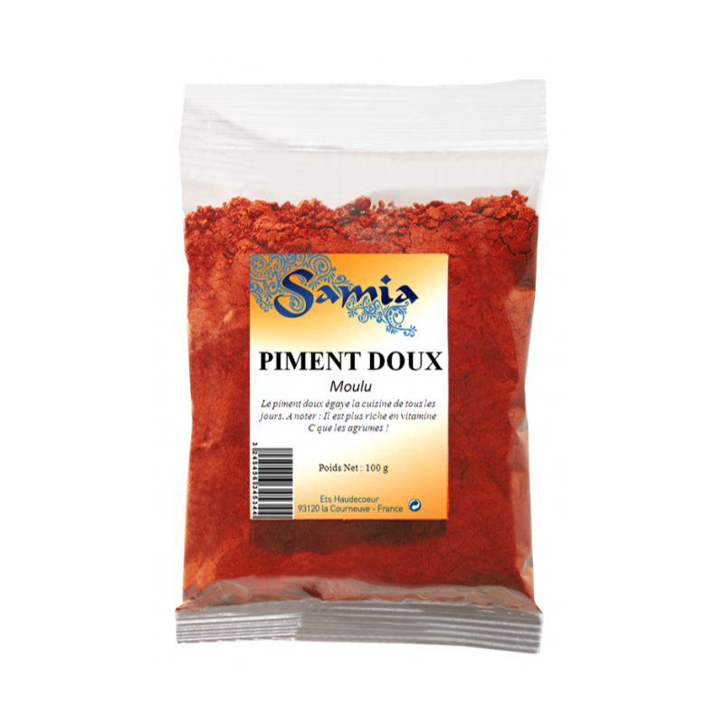SAMIA - PIMENT DOUX BRILLANT MOULU Paquet de 100g