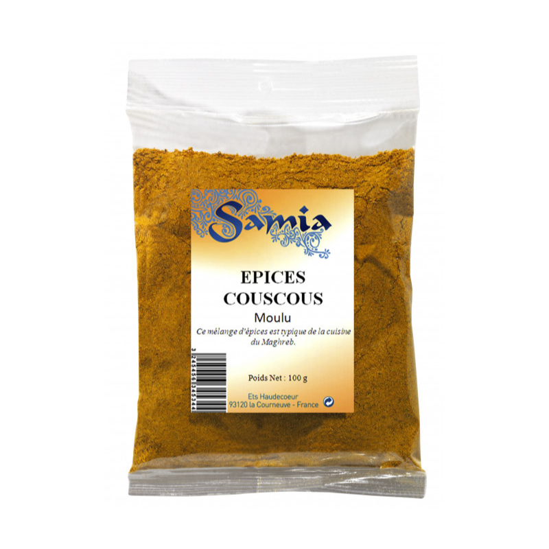 SAMIA - EPICES POUR COUSCOUS Paquet de 100g