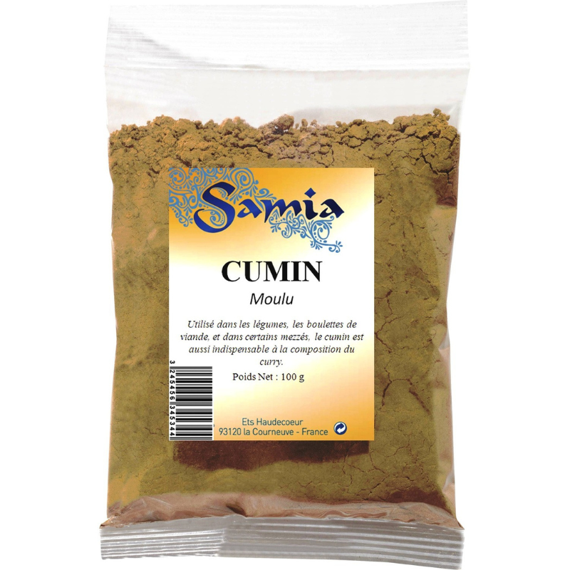 SAMIA - CUMIN MOULUE Paquet de 100g