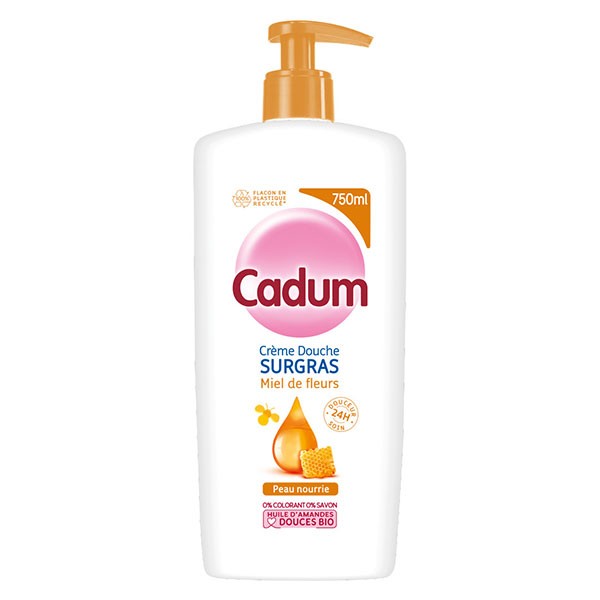 CADUM - GEL DOUCHE SURGRAS AU MIEL DE FLEUR Flacon de 750ml