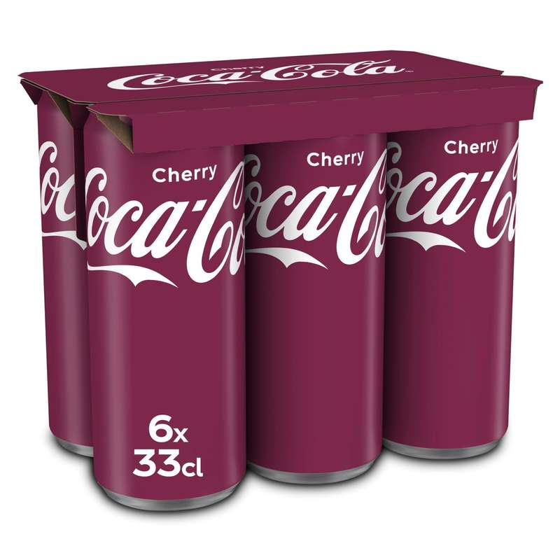 COCA-COLA - CHERRY Pack de 6 canettes de 33cl