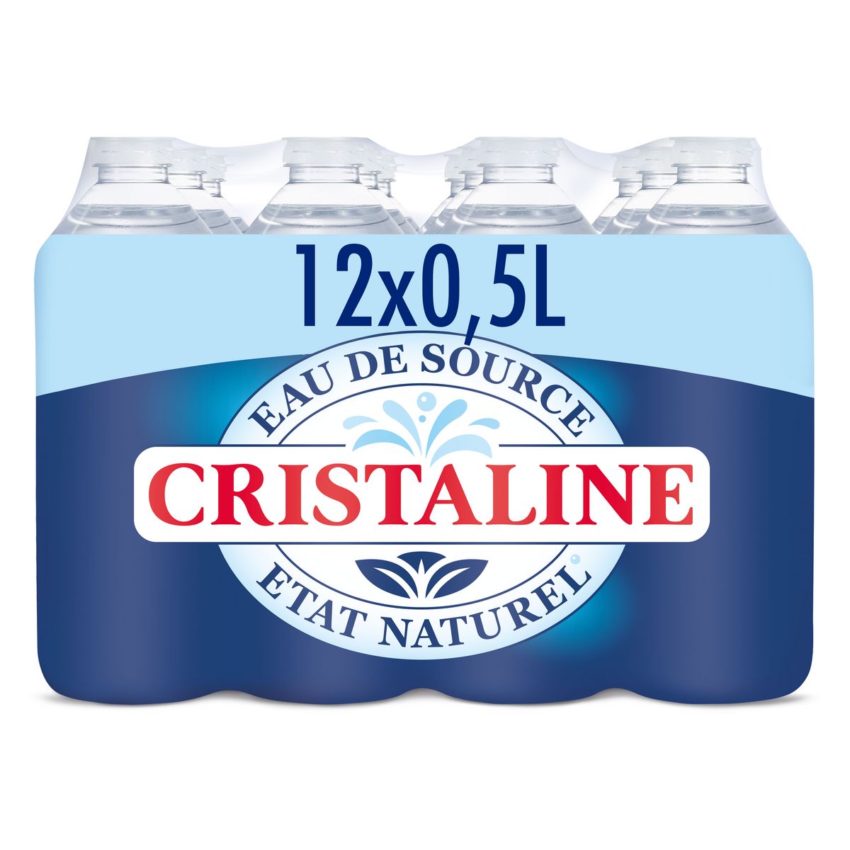 CRISTALINE - EAU MINERALE NATURELLE Pack de 12 bouteilles de 50cl