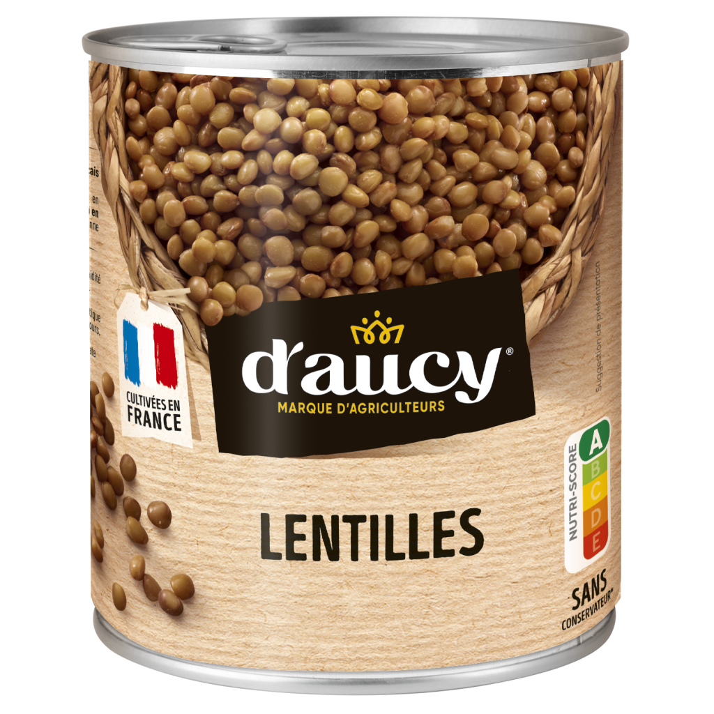 D\'AUCY - LENTILLES Boite de 265g