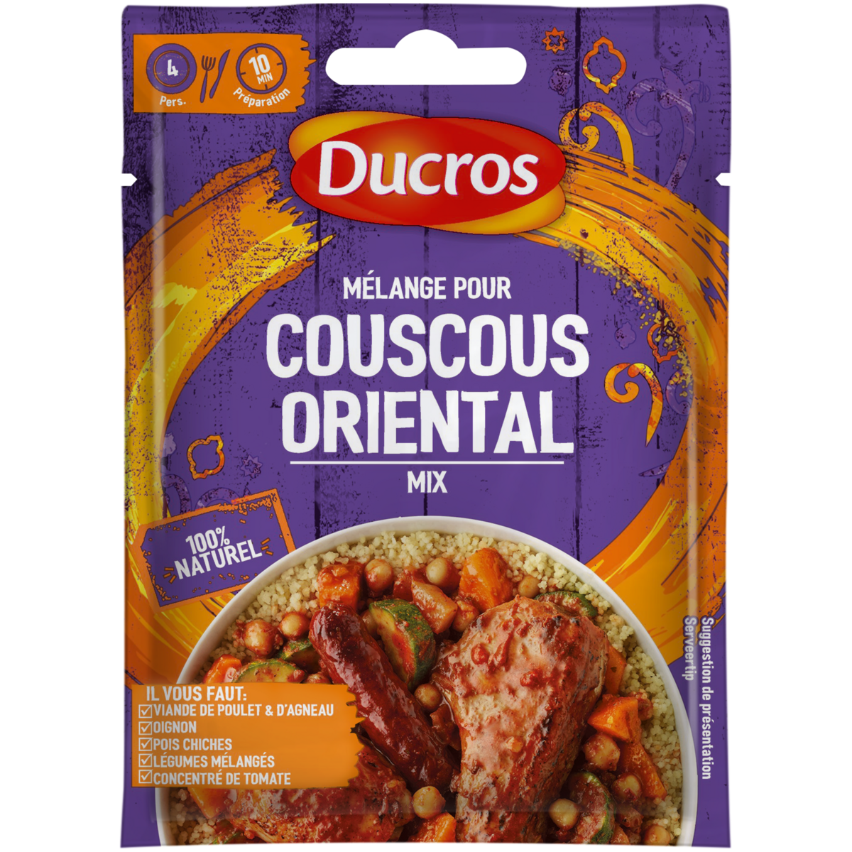 DUCROS - MELANGE MALIN COUSCOUS ORIENTAL Sachet de 20g