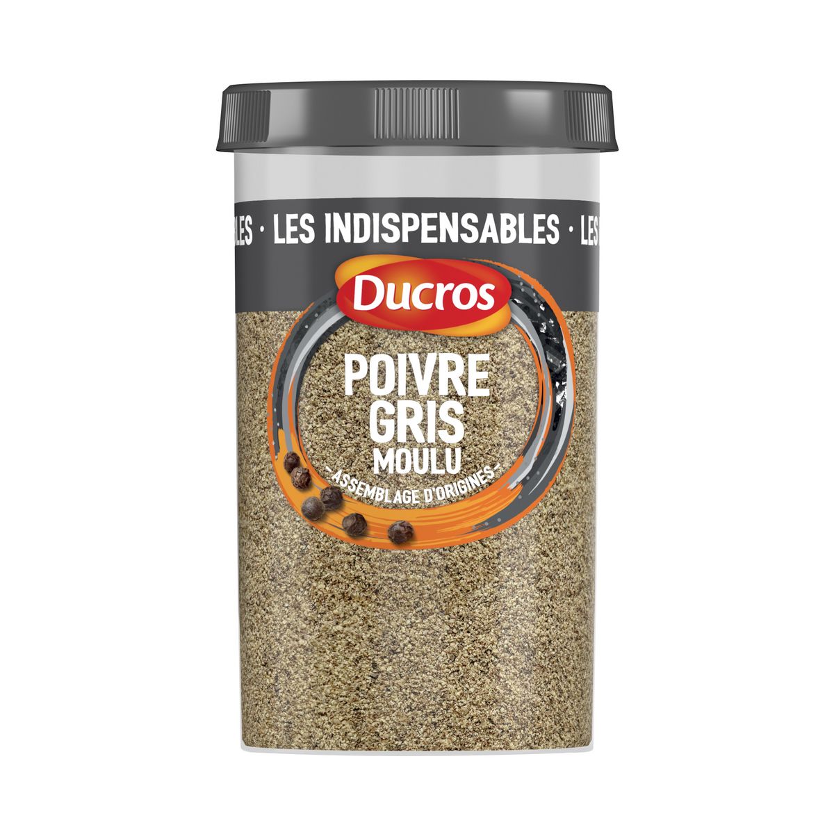 POIVRE GRIS MOULU FORCE 7 DUCROS Pot de 90g