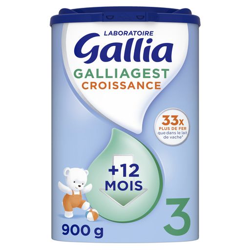 GALLIA - LAIT DE CROISSANCE EN POUDRE GALLIAGEST Boite de 900g