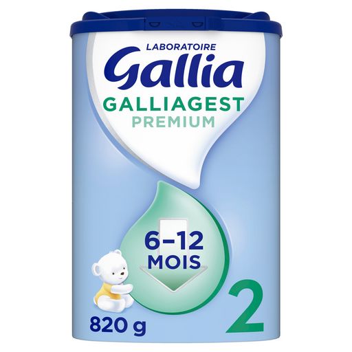 GALLIA - LAIT EN POUDRE GALLIAGEST 2ème AGE Boite de 820g