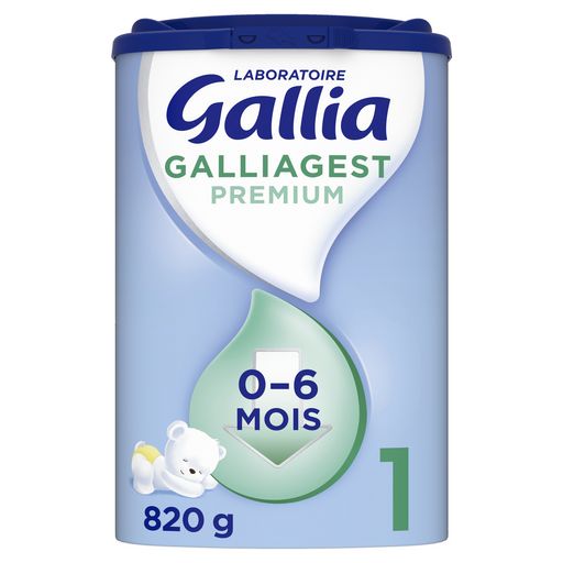GALLIA - LAIT EN POUDRE GALLIAGEST 1er AGE Boite de 820g