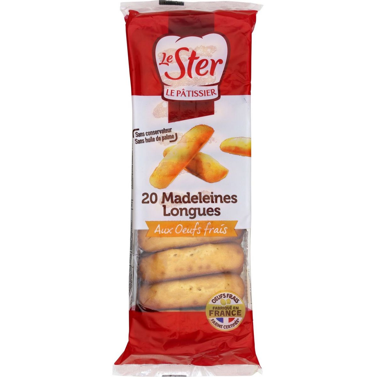 LE STER - MADELEINES LONGUES AUX ŒUFS FRAIS 250g