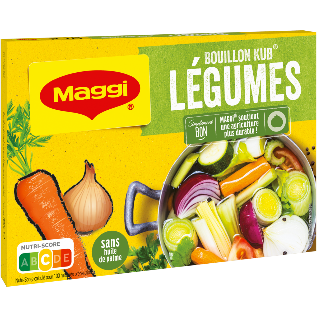 MAGGI - BOUILLON KUB DE LEGUMES Boite de 18 tablettes