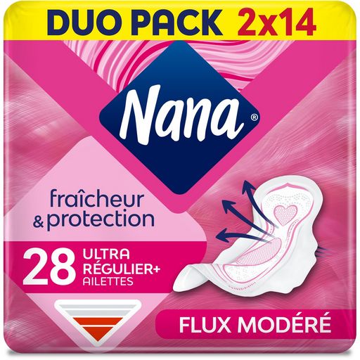 NANA - SERVIETTE HYGIENIQUE ULTRA NORMAL PLUS Paquet de 28