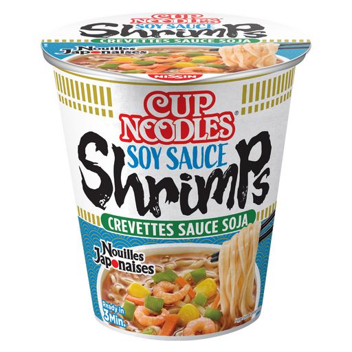 NISSIN - SOUPE NOUILLES JAPONAISES CREVETTES Pot de 63g