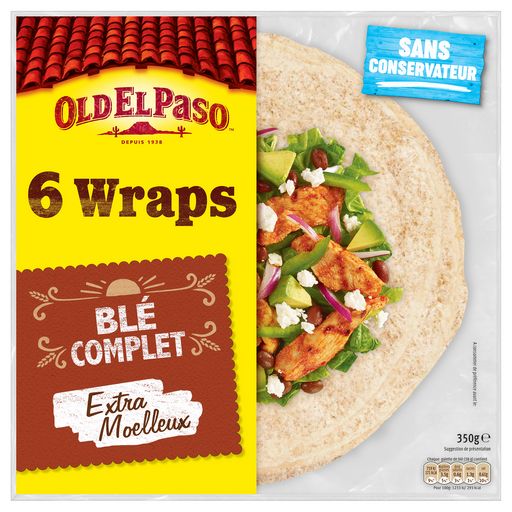 OLD EL PASO - WRAPS DE BLE COMPLET Paquet de 6