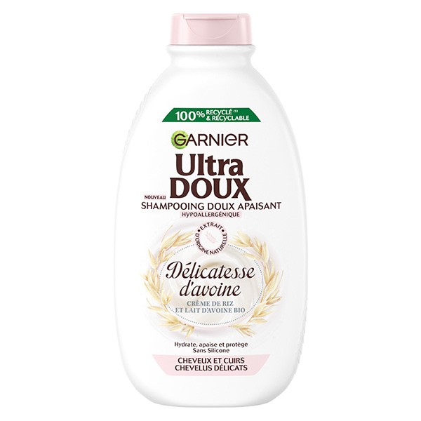 ULTRA DOUX - SHAMPOING DOUX APAISANT DELICATESSE D\'AVOINE Flacon de 300ml