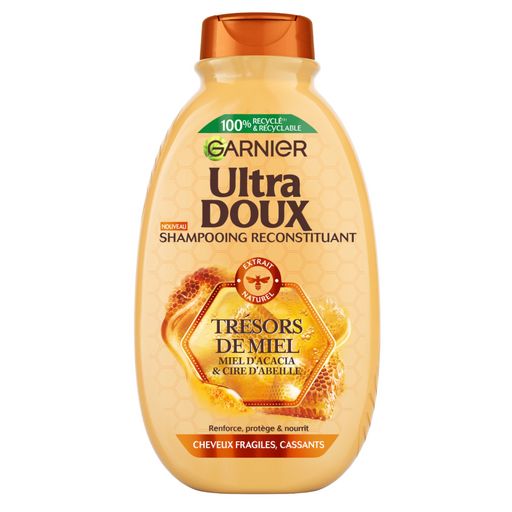 ULTRA DOUX - SHAMPOING RECONSTITUANT TRESOR DE MIEL Flacon de 300ml