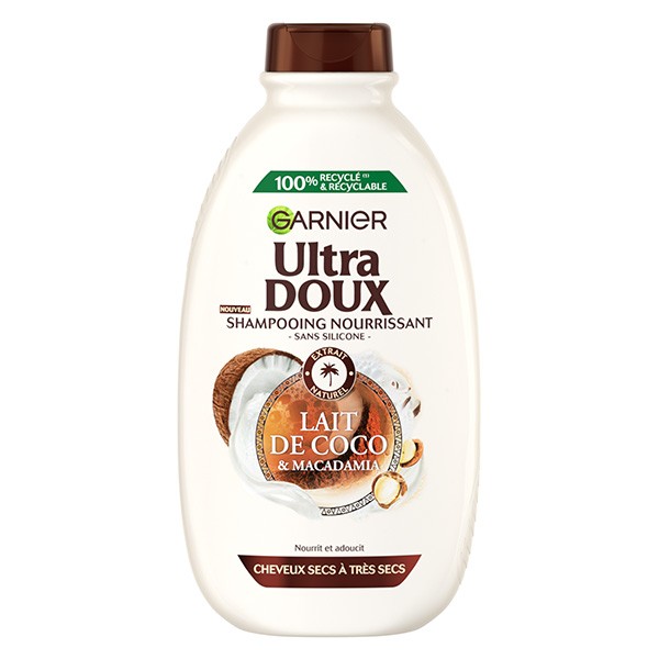 ULTRA DOUX - SHAMPOING COCO ET MACADAMIA Flacon de 300ml