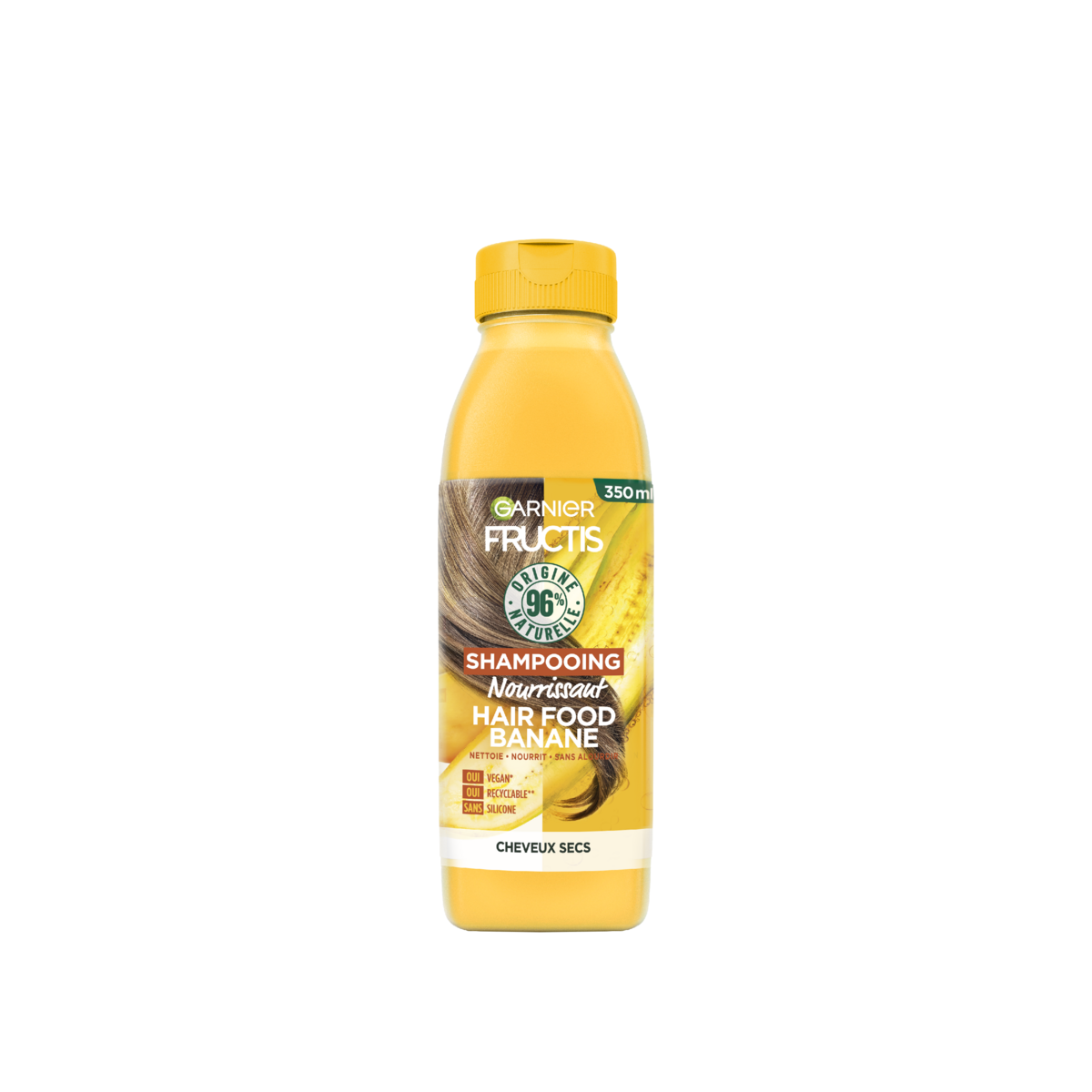 FRUCTIS - SHAMPOOING NOURRISSANT HAIR FOOD BANANE Flacon de 350ml