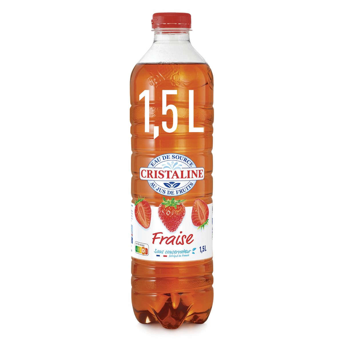 CRISTALINE - EAU AROMATISEE FRAISE Bouteille de 150cl