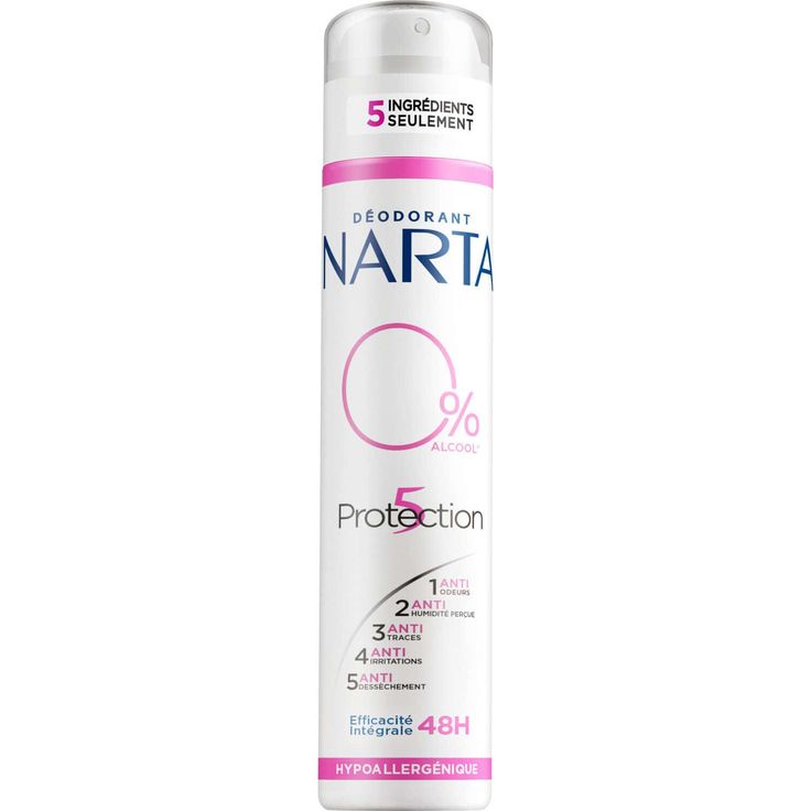 NARTA - DEODORANT PROTECTION 5 EN 1 48H 0% D\'ALCOOL Spray de 200ml
