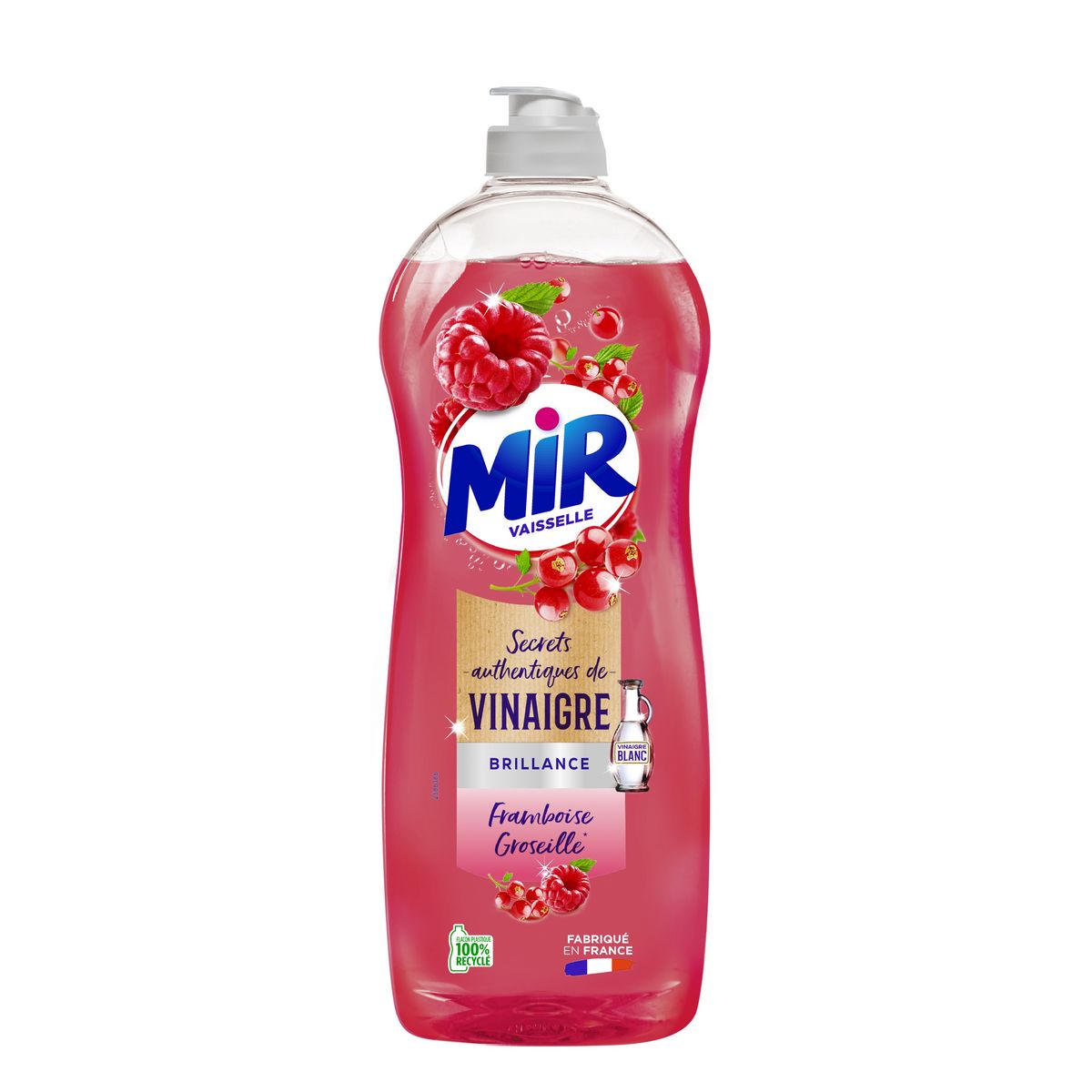 MIR - LIQUIDE VAISSELLE FRAMBOISE GROSEILLE Flacon de 675ml