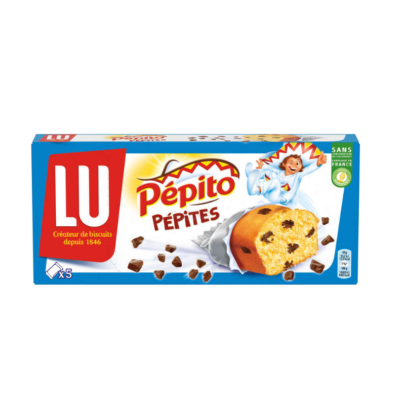 LU - GÂTEAUX MOELLEUX FOURRES PEPITES DE CHOCOLAT PEPITO 150g ou 300g
