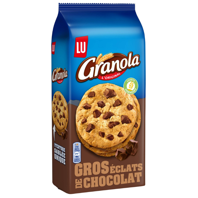 LU - COOKIES GROS ECLATS DE CHOCOLAT GRANOLA 184g ou 276g