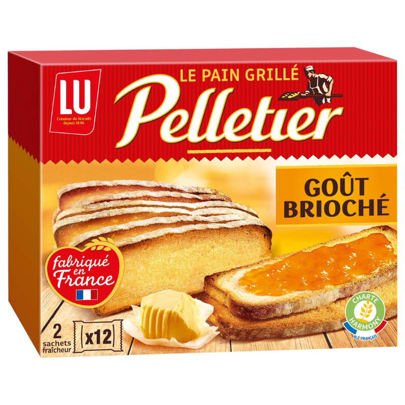 LU - PAIN GRILLE GOÛT BRIOCHE PELLETIER 500g