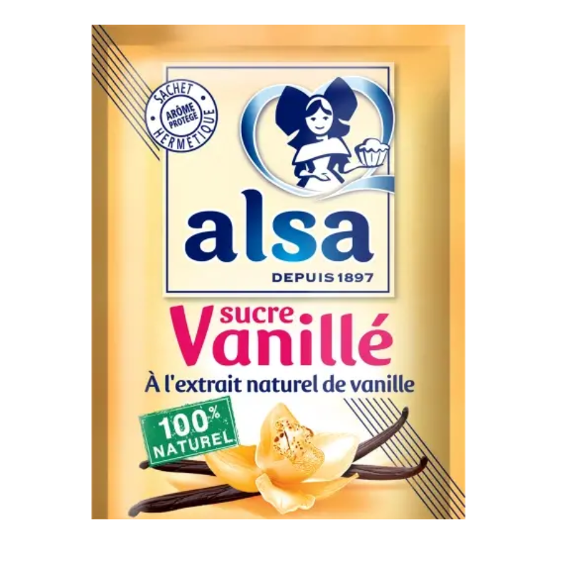 ALSA - SUCRE VANILLE EXTRAIT NATUREL DE VANILLE 12 x 7.5g