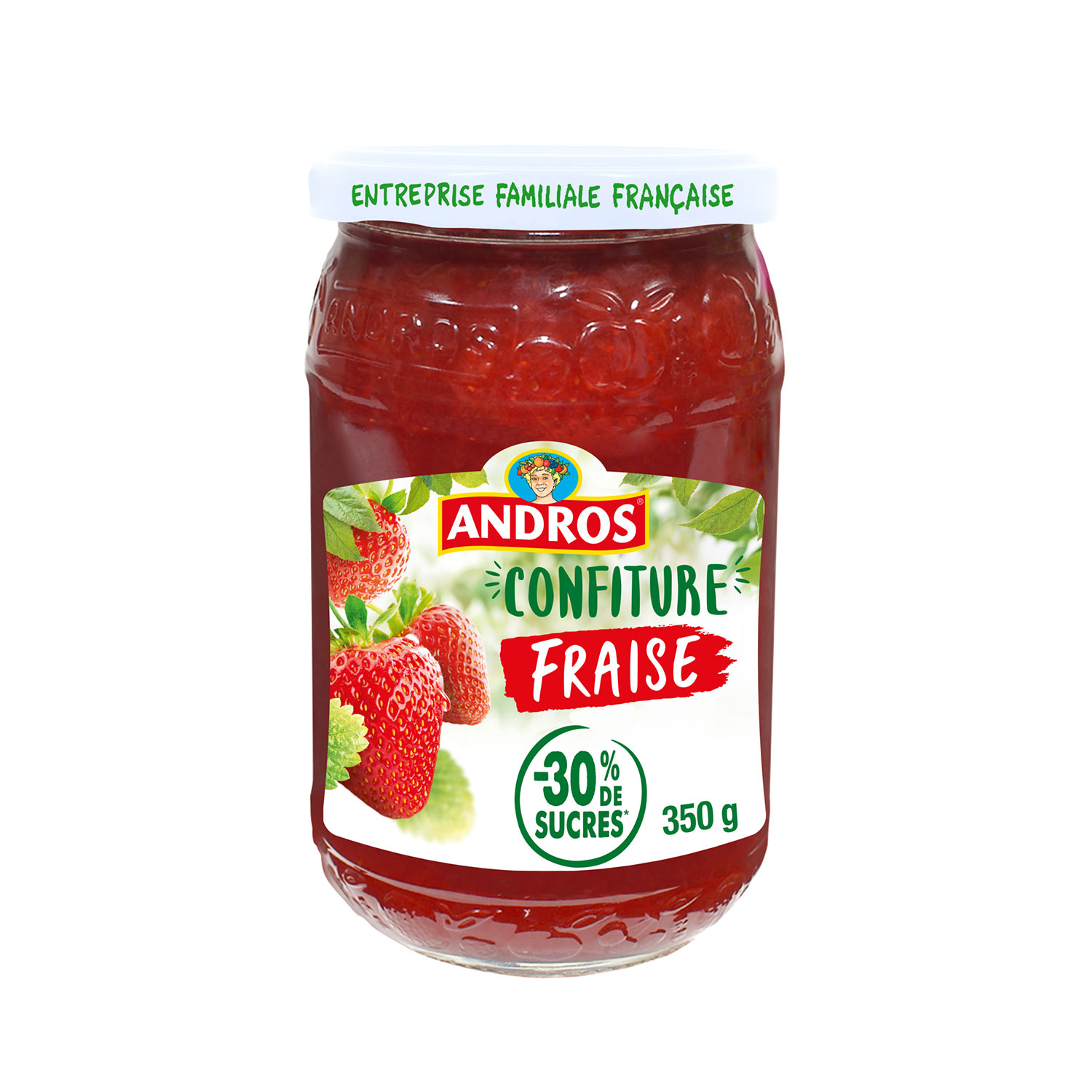 ANDROS - CONFITURE ALLEGEE FRAISES 350g
