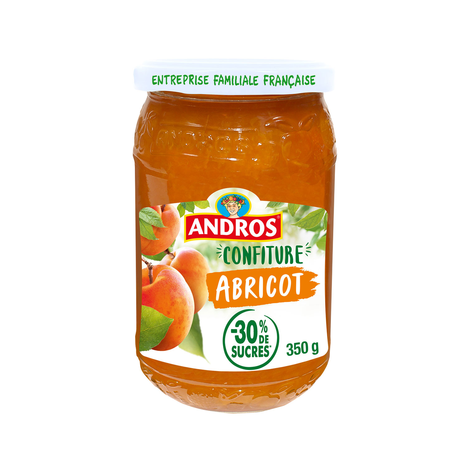 ANDROS - CONFITURE ALLEGEE ABRICOTS 350g