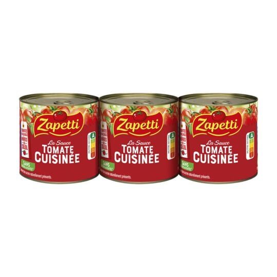 ZAPETTI - SAUCE TOMATE DE PROVENCE LANGUEDOC 3 boites de 95g