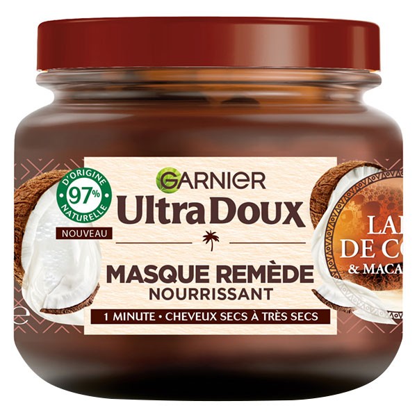 ULTRA-DOUX - MASQUE REMEDE NOURRISANT LAIT DE COCO Pot de 340ml