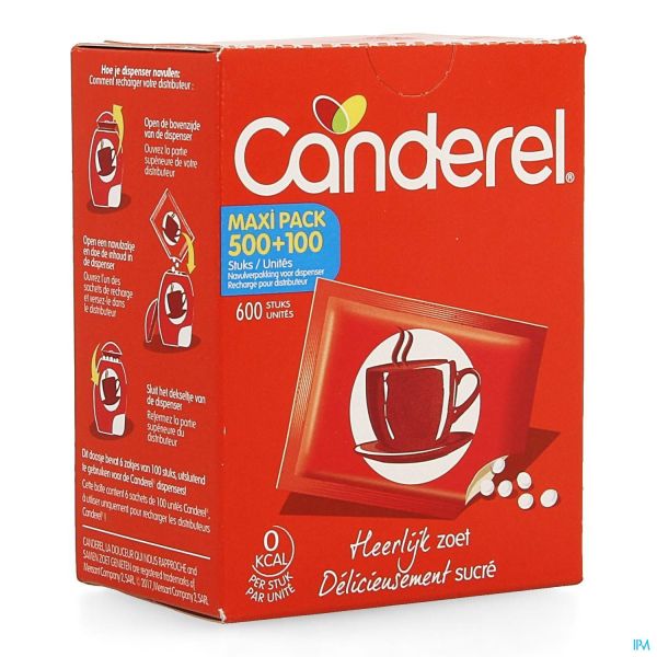 CANDEREL - EDULCORANT SUCRALOSE Recharge de 600 unités
