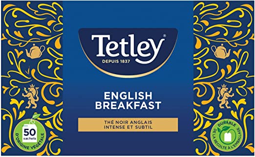TETLEY - THE ENGLISH BREAKFAST 50 sachets